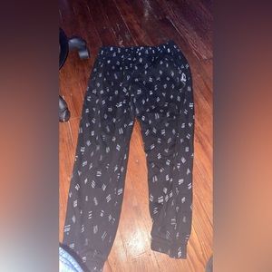 Volcom black sweats, medium